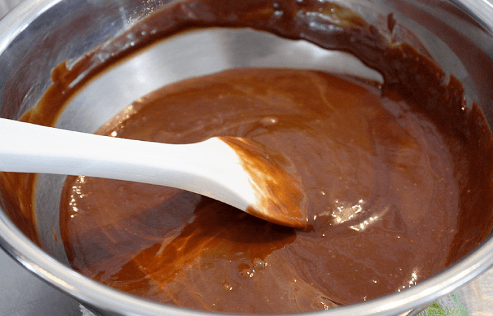 きくらげパウダーのチョコレートケーキ調理工程